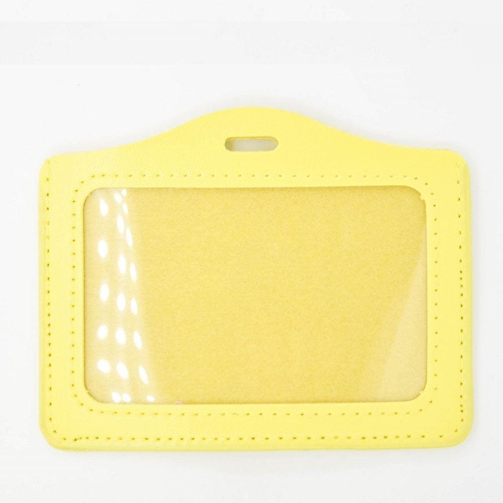 PTJ07-1-1.jpg Porta Tarjeta Horizontal Amarillo - Image 1